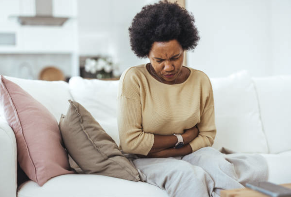 Person managing side effects from GLP-1 weight loss medication